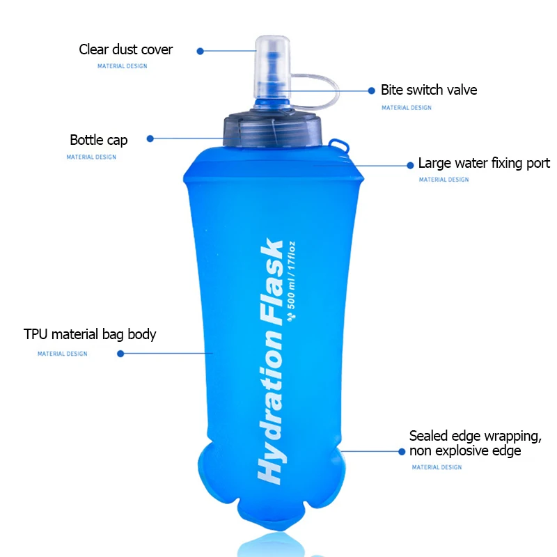 250ml 500ml 750ml Bottiglia d' - Water Bag Collapsible recensione e prezzo